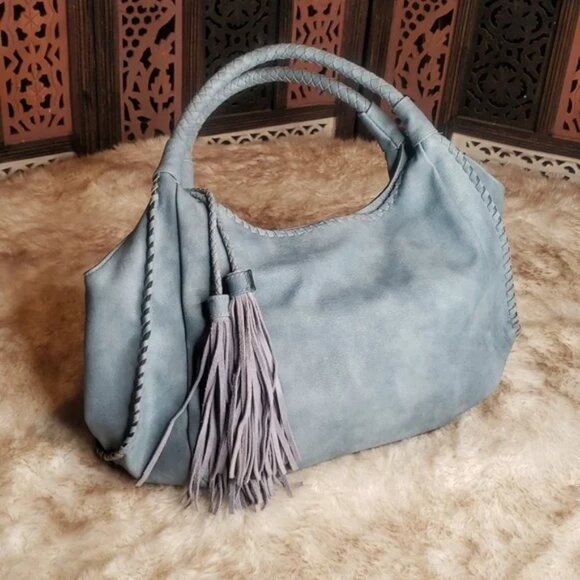 Sondra Roberts Squared Hobo Style Purse - Picture 6 of 9